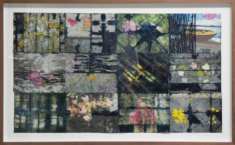 Indigo Photo Quilt Nothing But flowers