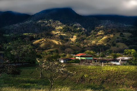 Sun Breaks through Heavy Clouds over Palmar Norte