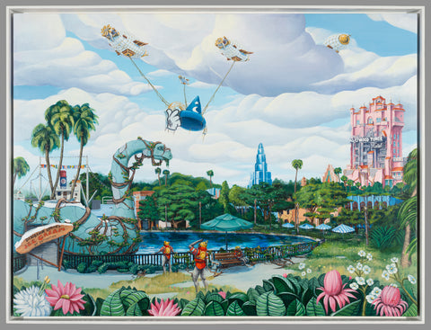 Visitors walk the Strip