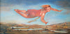 Self Portrait Flying Over Big Mac Renaissance Landscape